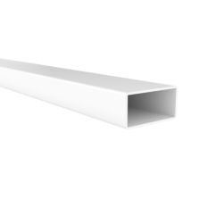 Perfil Tubo Rectangular | Fabricado en Aluminio | Acabado en Blanco | Medidas 30*15*1000 mm | Longitud del Perfil 1 Metro | Espesor 1 mm | 1 Unidad