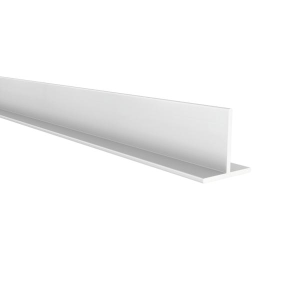Perfil en T | Fabricado en Aluminio | Acabado en Anodizado Mate | Medidas 20*20*1000 mm | Longitud del Perfil 1 Metro | Espesor 1 mm | 1 Unidad