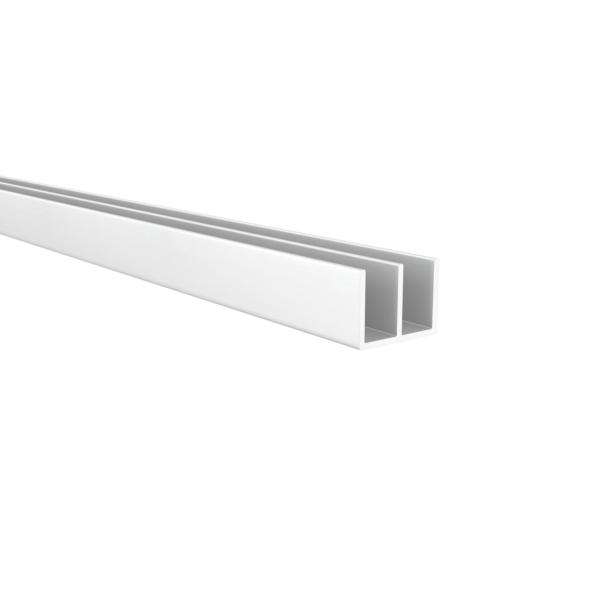 Perfil doble U | De aluminio | Acabado anodizado mate | Dimensiones 16*12*1000mm | Longitud del perfil 1 metro | Espesor 1 mm | 1 unidad