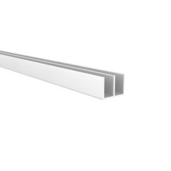 Perfil doble U | De aluminio | Acabado anodizado mate | Dimensiones 16*12*1000mm | Longitud del perfil 1 metro | Espesor 1 mm | 1 unidad