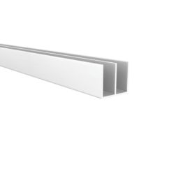 Perfil doble U | De aluminio | Acabado anodizado mate | Dimensiones 20*18*1000mm | Longitud del perfil 1 metro | Espesor 1 mm | 1 unidad