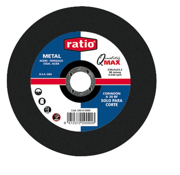 Disco corte metal Quality Max Ratio