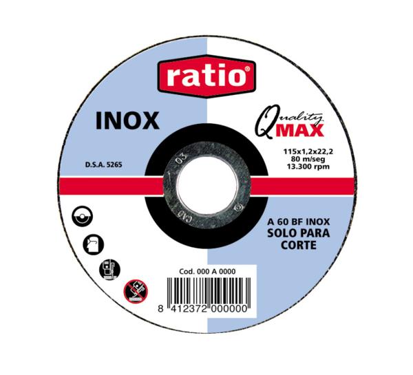 Disco corte inox/metal Quality Max. Ratio1368 A 115
