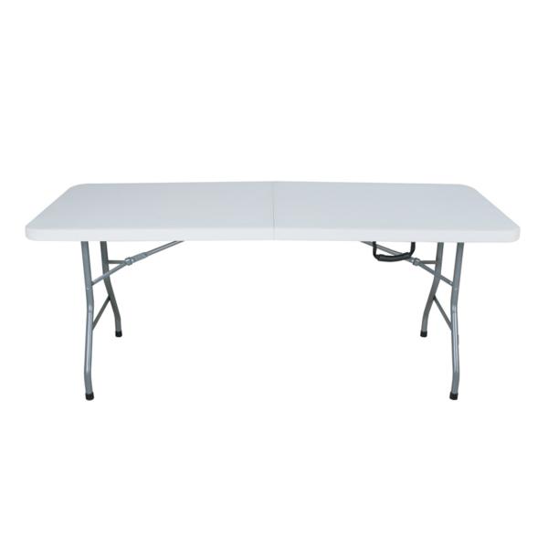 Table resina rectangular plegable 180x75xh.72 cm