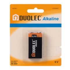 Pila alcalina Duolec 6LR61 9 V. 1 unid.