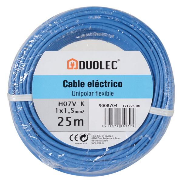 Cable eléctrico unipolar 25 mts