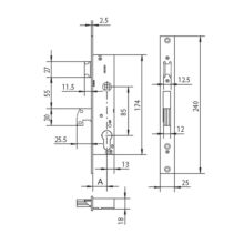 CERRADURA EMB. C.MET. M.4121.20 MM CISA - Ítem1