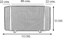 Pare-étincelles pliable 110 x H 53 cm - Item1
