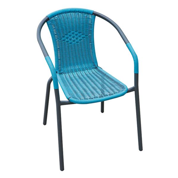  Conjunto de 4 sillas Basic azul