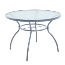 Conjunto mesa de acero ø 100 cm y 4 sillas acero/textilene Brasil - Item2