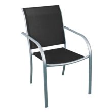 Conjunto mesa de acero ø 100 cm y 4 sillas acero/textilene Brasil - Item1
