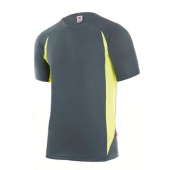 Camiseta técnica RATIO RC-1 gris/ amarillo