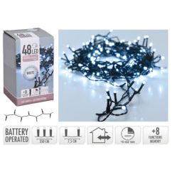 Guirnalda con Pilas de 48 Leds