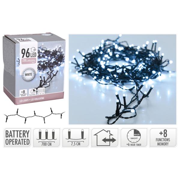 Guirnalda con Pilas de 96 Leds