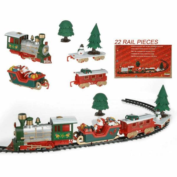 Tren Navideño decorativo 22 piezas