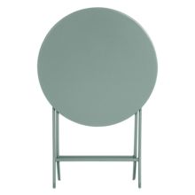 Mesa redonda + 2 sillas metálica plegable Verde serie Garden - Item2