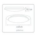 Plafonnier LED DUOLEC Belgrado 18 W couleur 2700-5500K réglable télécommande - Item1