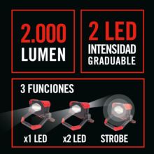 LAMPARA TRABAJO 2X10W 2000 LUMENS XF-01 - Ítem7