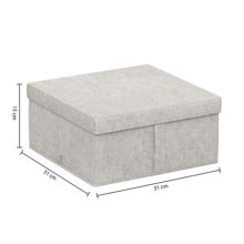 CAJA ALMACENAJE C/TAPA ORGA 31x31x15 CM. - Ítem1