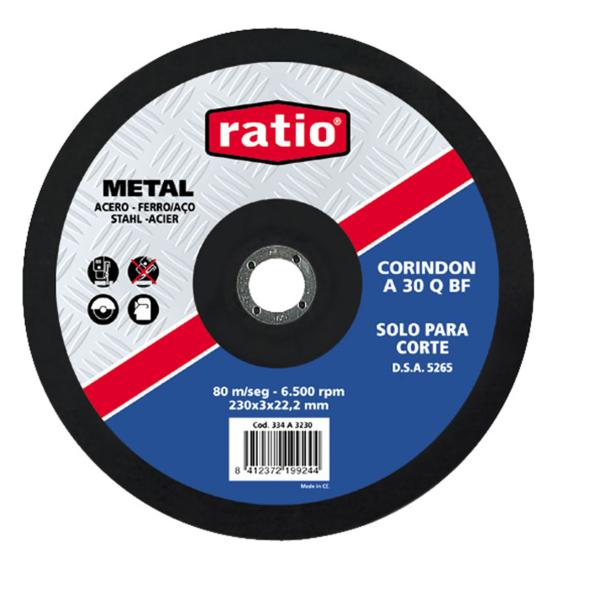 Disco corte metal Ratio
