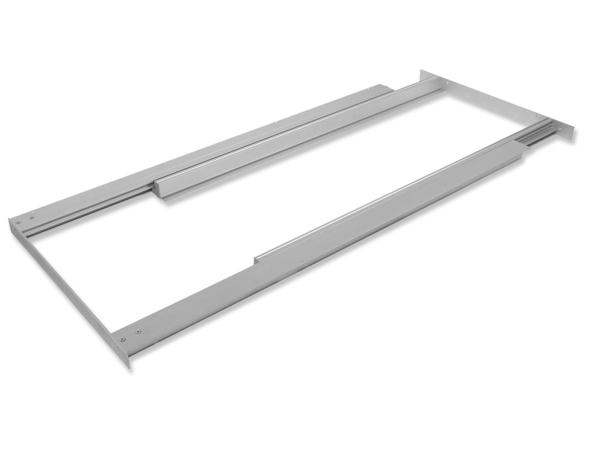 Guías para mesa extensible y elevable Oplà Top, Aluminio, Anodizado inox