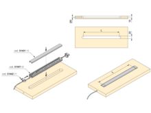 Profil en aluminium pour bandes LED encastrées - Item3