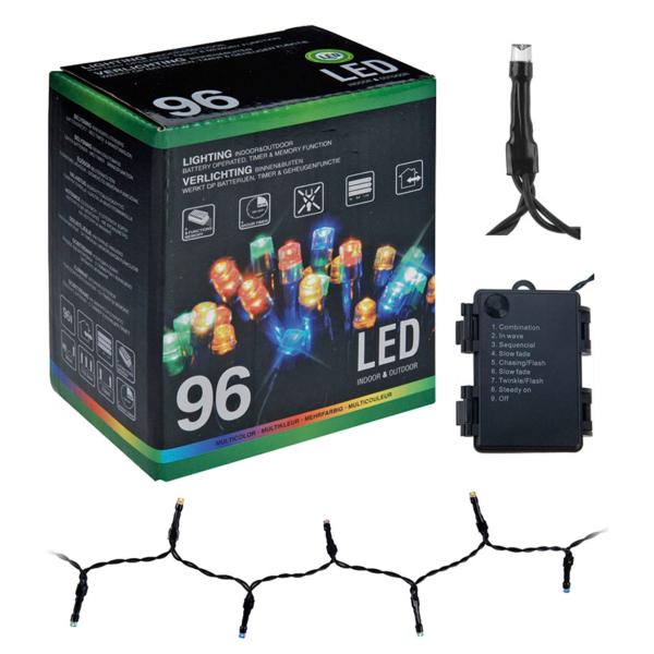 Girnalda con pilas 96 leds