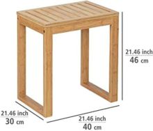 Tabouret en bambou Bambusa 40 x 30 h-46 cm - Item2
