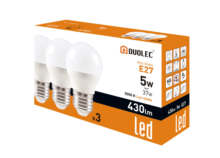 Pack 3 bombillas Led Mini Globo DUOLEC E27 luz cálida 5W - Item1