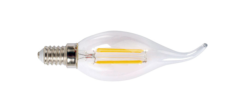 Bombilla con filamento Led vela decorativa transparente DUOLEC E14 luz fría 4W - Item