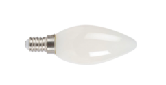 Bombilla con filamento Led vela opal DUOLEC E14 luz cálida 4W