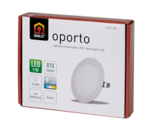 Aplique redondo empotrable LED DUOLEC Oporto 14.5 cm blanco - Item1