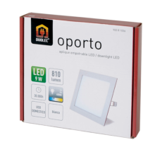 Aplique cuadrado empotrable LED DUOLEC Oporto 14.5x14.5 cm blanco cuadrado - Item1