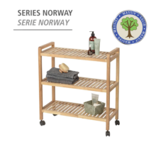 Carrito 3 estantes Norway - estante con ruedas para baño cocina y salón - Ítem1