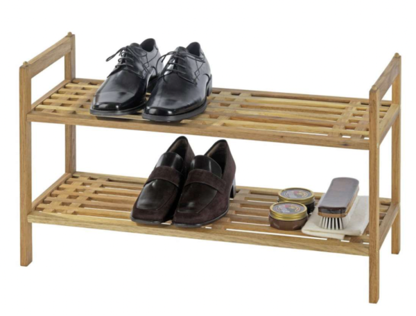 Meuble à chaussures, étagère à chaussures bois, Norway, 69x40.5x27 cm 2 étagères, empilable