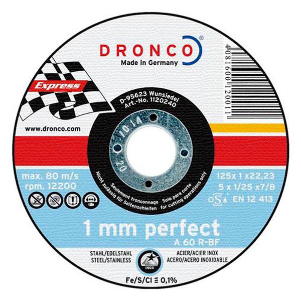 Disco de corte inox/metal Perfect Express Dronco