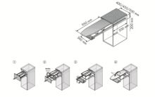 Nisorpa Table à Repasser Pliable Table à Repasser rotative à 180