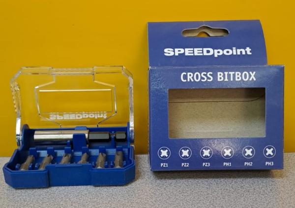 Caja 6 puntas PZ-PH + porta puntas CROSS BIBOX SPAX