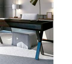 Juego de 2 patas X para mesita de centro 400x320mm. negro mate