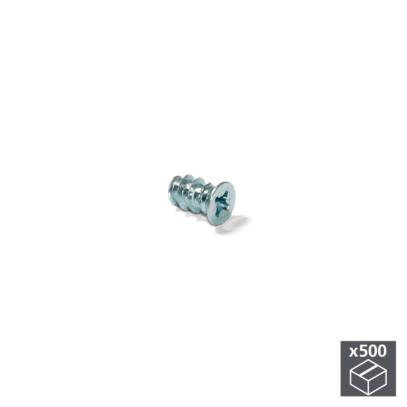 Lote de 500 tornillos Euro Emuca D. 6,2 x 13 mm con cabeza plana