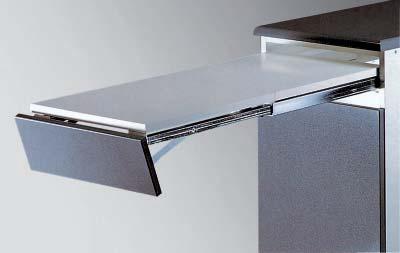 Emuca Guías para mesa deslizante Corner, Aluminio, Anodizado inox