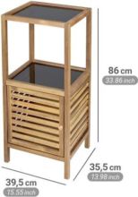 Meuble Fondi en bois d'acacia à une porte, 39,5 x 35,5 x 86 cm, WENKO - Item2