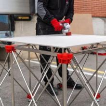 MESA TRABAJO RETRACTIL 300X120CM RUBI - Ítem2