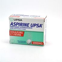 ASPIRINA UPSA 1000MG 20 COMP. EFERVESCENTES