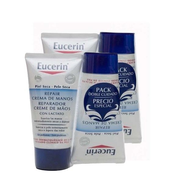 Eucerin Crema De Manos Reparadora Piel Seca 75mlx4