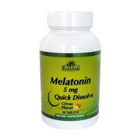 Melatonina 5mg Quick Dissolve descanso inmediato Citrus AlfaVitamins | 90 tabs.