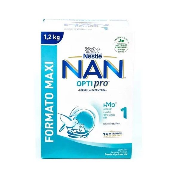 Leche de fórmula en polvo sin TACC Nestlé Nan Optipro 1 en lata de 1 de  1.2kg - 0 a 6 meses