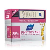 Pack tratamiento Anticaida + Champú Anticaida Phytocyane | 12 unidades + 250 ml
