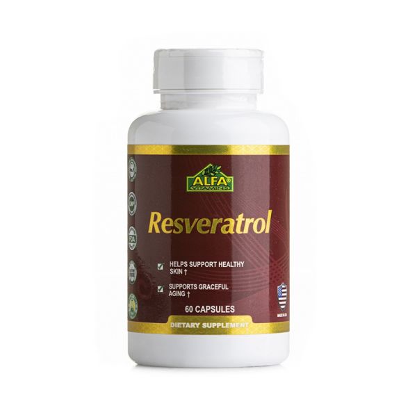 Resveratrol 500 mg para la Salud Cardiovascular Alfa Vitamins | 60 cápsulas