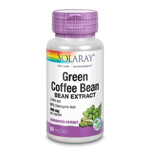 Solaray Extracto de Café Verde 400mg 60 cápsulas